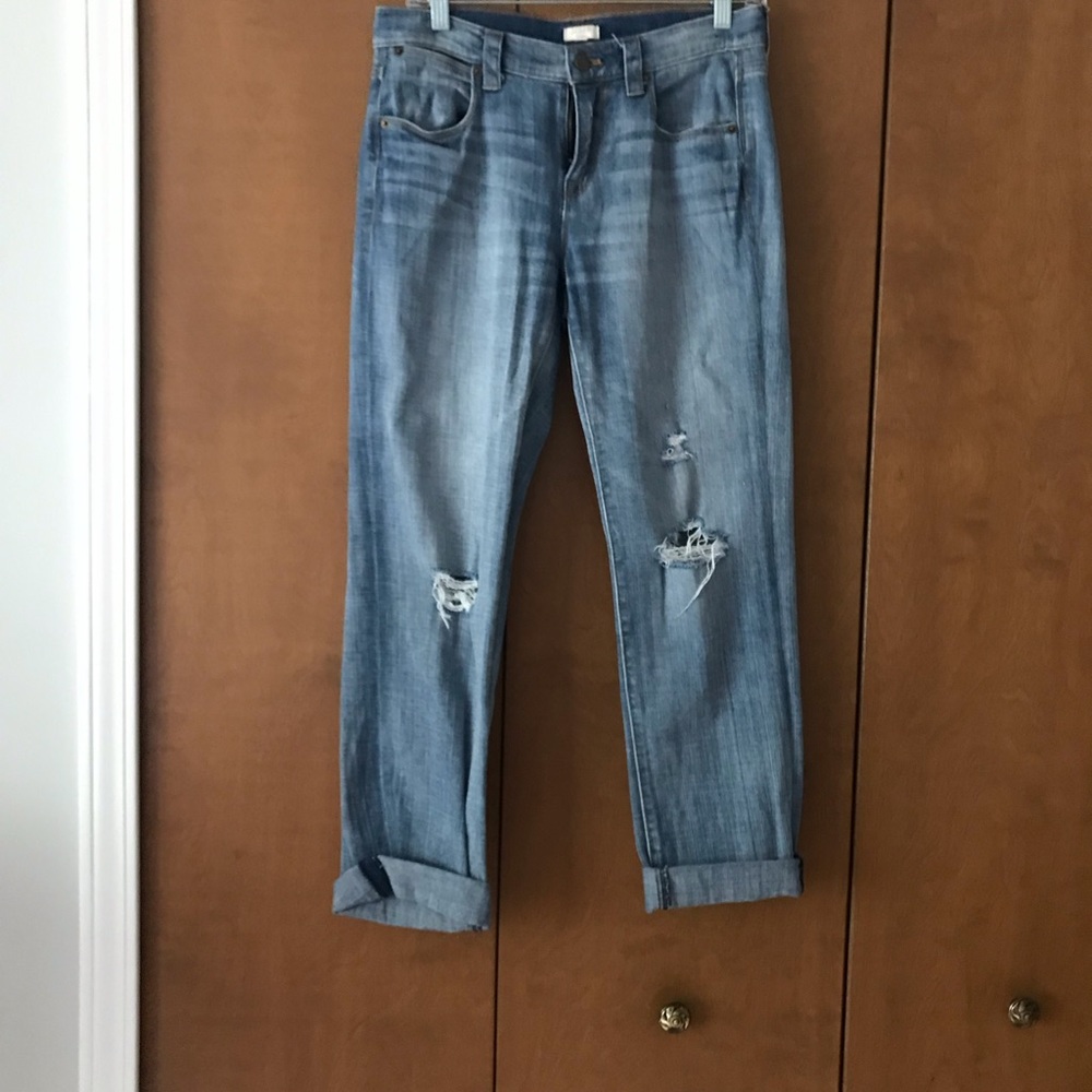 J. Crew stretchy boyfriend jeans